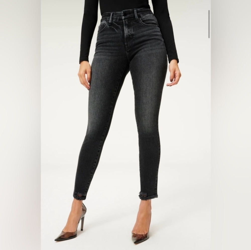Good American Black High Rise Good Legs Black 160 Jeans 12/31